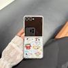 Creative Love Heart Funny Snoopy Folding Magsafe Wireless Charge Case For Samsung ZFlip 3 4 5 6 ZFlip7 3D Cute Magnetic Holder