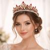 Sparkling Baroque Crystal Crown Elegant Rhinestone Tiara Luxury Crystal Tiara  Bridal Celebration