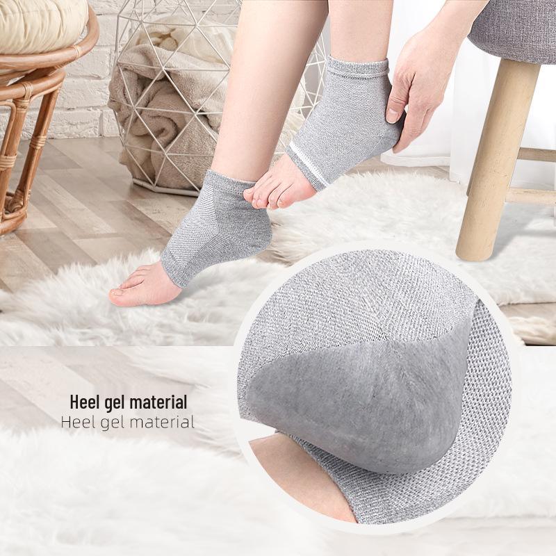 Breathable Gel Heel Protection Socks with Silicone Cups