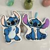 Disney Kawaii Stitch Angel Hanging Hand Towel Cartoon Cute Water Absorbent Coral Fleece Kitchen Quick Drying Shower Room Supplies
