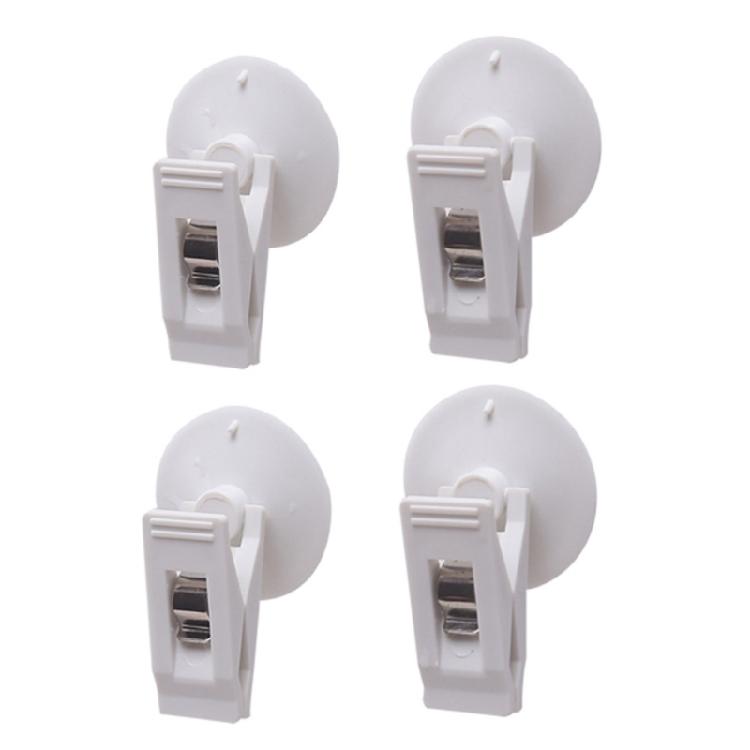 

4/8Pieces Shower Curtain Clips with Suction Cup Curtain Clips Holder Curtain