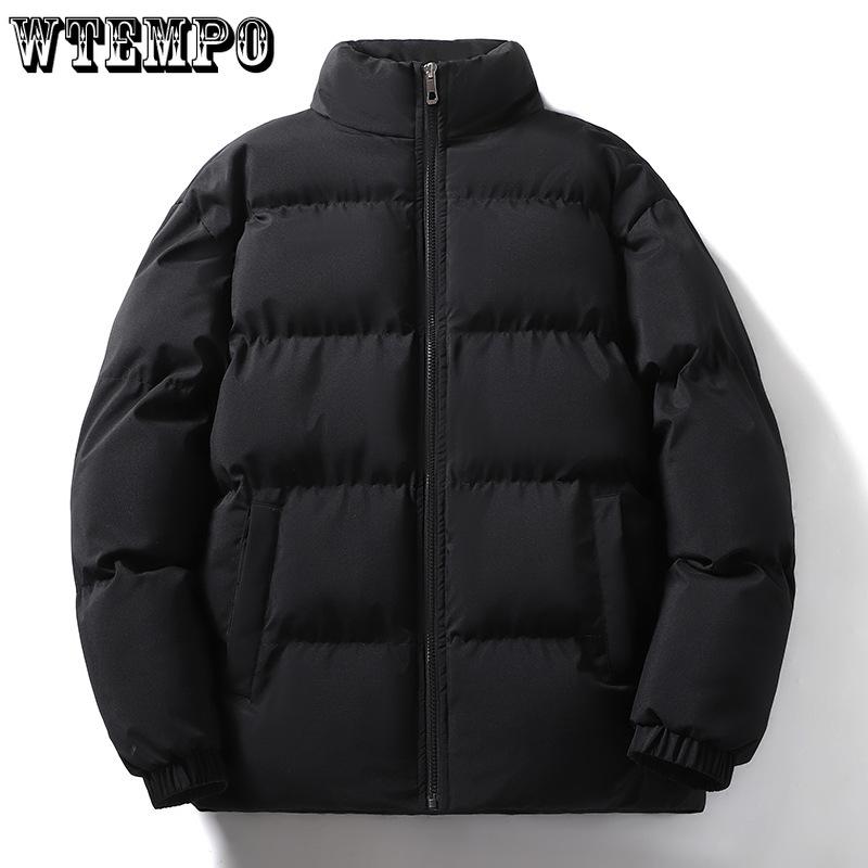 Stand-up Collar Men's Jacket Winter Casual Loose Down Coat Couple's Cotton-padded Jacket Warm Cotton-padded Jacket