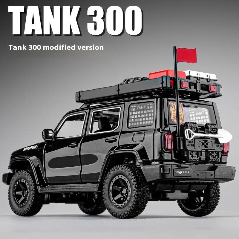AAZN1 1:24 TANK 300 Modifizierte Version des Geländewagens Legierungsauto Druckgussmodell Simulations-Sammlermodell Kinderspielzeug Geburtstagsgeschenk