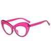 SO&EI Retro Clear Anti-Blu-Ray Lens Eyewear Fashion Colorful Cat Eye Women Optical Glasses Frame Spring Hinge Men Leopard Frame