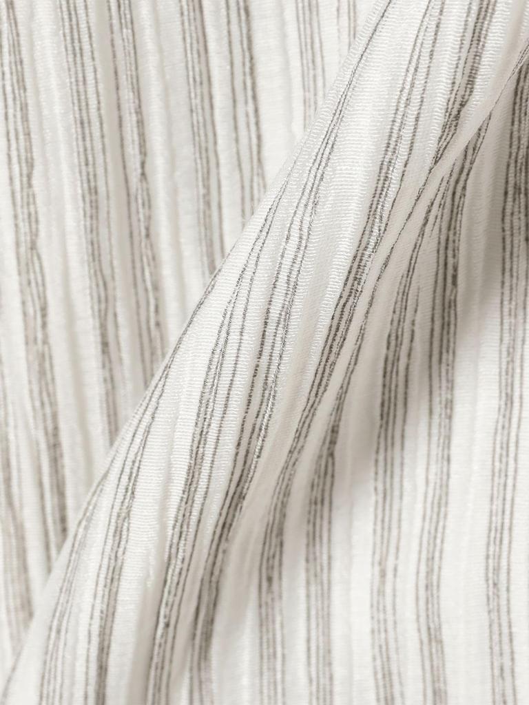 B:MING LIFE STORE by BEAMS Sheer Striped Pants (Sizes S-M) Women's Charcoal Gray