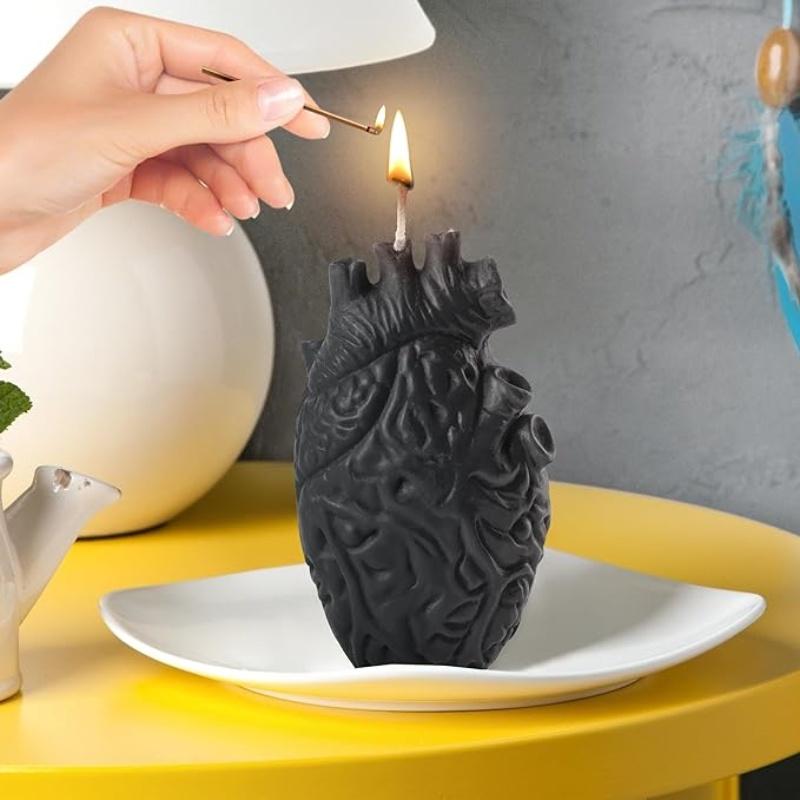 1pcs Heart Organ Scented Candle Anatomical Heart Shaped Candle Decorative candle which can be used as a gift Natural Soy wax