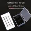 Black U-Shaped Hairpin Clip for Thick Hair - Bun Fixation Hair Accessory