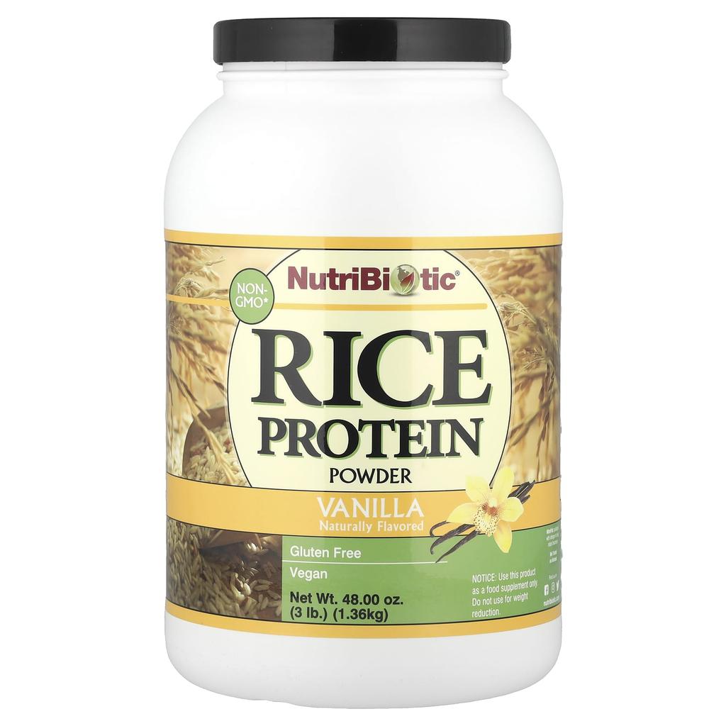 Raw Rice Protein, Vanilla, 1.36Kg(3Lb)