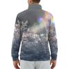 Men's Loose Casual 1/4 Zip Sweatshirt Fashion Printed Long Sleeve Top With Pockets