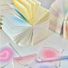 400Sheets High Quality Gradient Memo Pad Non-Sticky Dusk Sun Halo Note Paper Tearable Material Paper Stationery