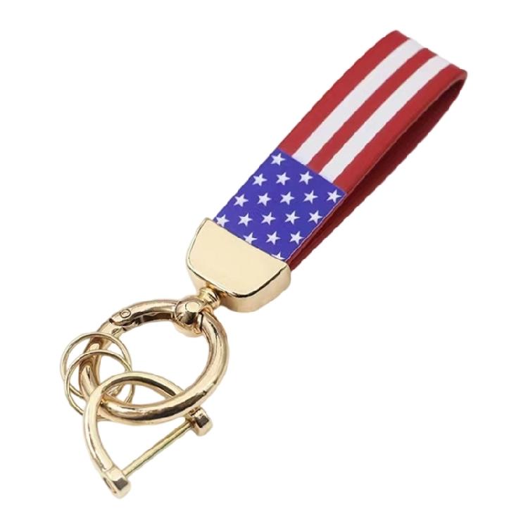 Car Keychain Key Holder Automotive Key Chains With National Symbol And Tarnish Resistant Finishing