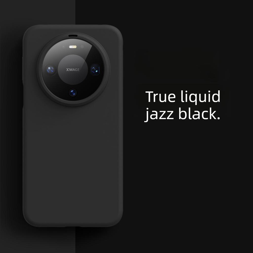 Large-pore Liquid Silicone Case for Huawei Mate 80 Pro, Skin-feeling Pura80pro Solid Color Shockproof Soft Case