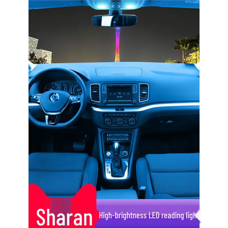 LED Innenlicht-Set für Volkswagen Sharan: Enthält Lese-, Fußraum-, Decken- und Kofferraumbeleuchtung.