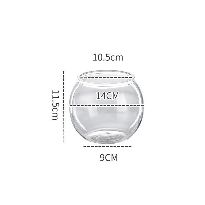 Bolas de Peces de Plástico Redondas Transparentes Bol para Peces Dorados Acuario Maceta Hidropónica Contenedor Floral Para Centro de Mesa Peces Decoración del Hogar