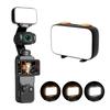 LED Video Light Fit for Pocket 3 Action Camera Adjustable Brightness Portable Type C Rechargeable LED Fill Light