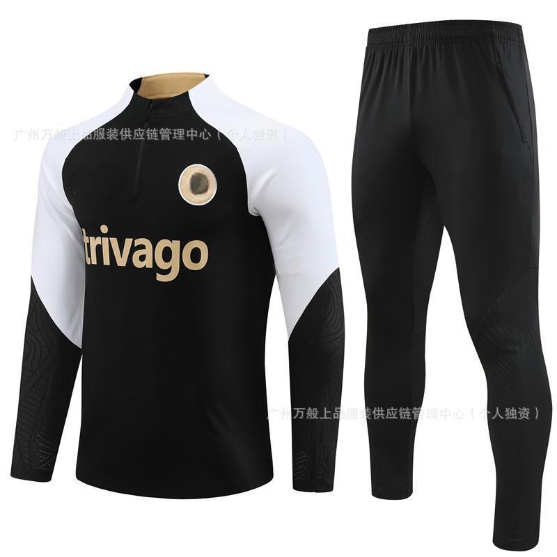 Chelsea Soccer Training Jersey Long Sleeve Unisex Adult Kids Sportswear Breathable Quick Dry Football Practice Top