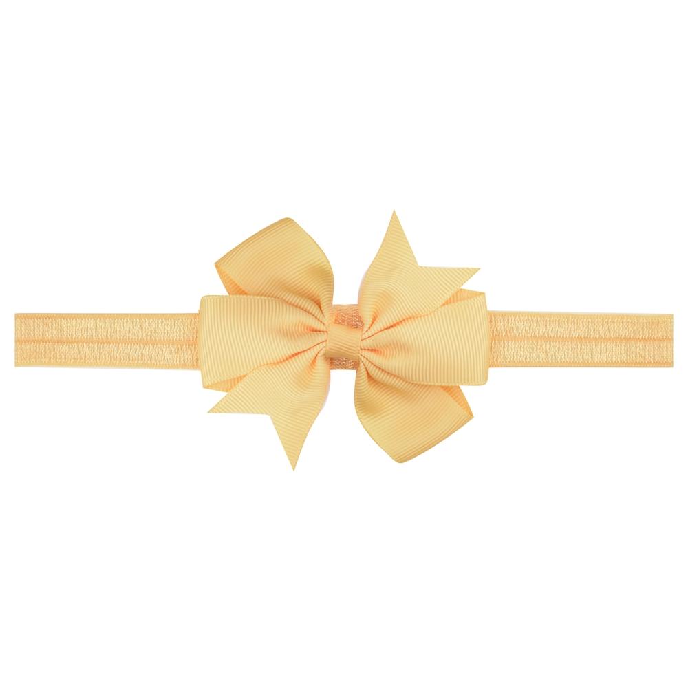 

20 Colors 1Pieces Baby Girls Grosgrain Ribbon Bow Hair Band For Newborns Young Children 7.62 CM Hair Band Kids Hair Accessories