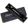 Harmonijka ustna w tonacji C 10-otworowa diatoniczna harmonijka C z etui dla początkujących dzieci prezent BLUES z etui