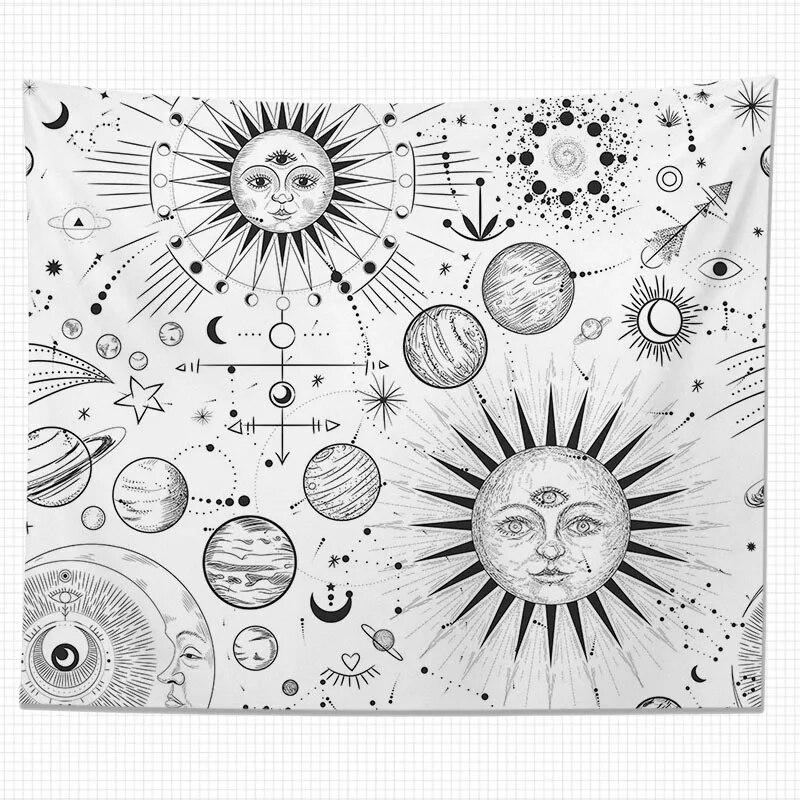 Tapiserie Zeul Soarelui Artă Totem de perete Decorare Acasă Sufragerie Agățat Pânză de fundal