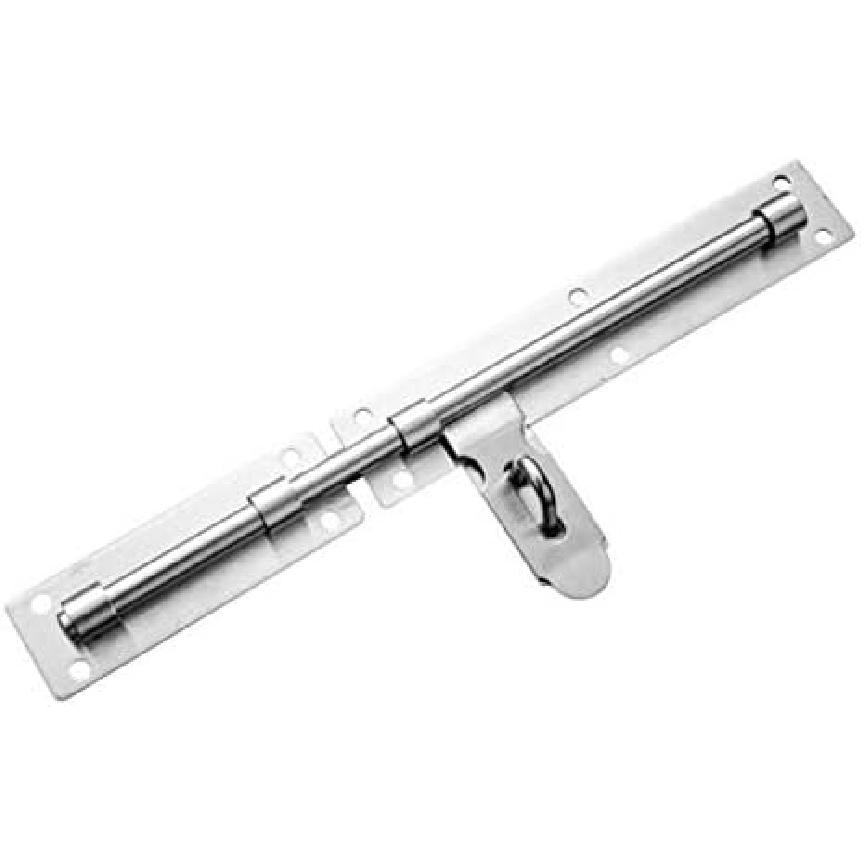 Slide Bolt Door Lock Hasp,Gate Bolt,14-inch Slide Bolt Gate Latch,Sliding Bolt Door Lock with Padlock Hole,Heavy Duty Hardware Gate Latch for Wooden