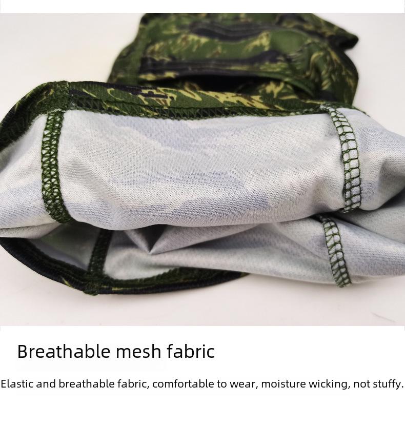 Grenzüberschreitende Camouflage-Baseballkappe mit Maske für Outdoor, Jagd, Angeln, Sonnenschutz und taktischen Einsatz