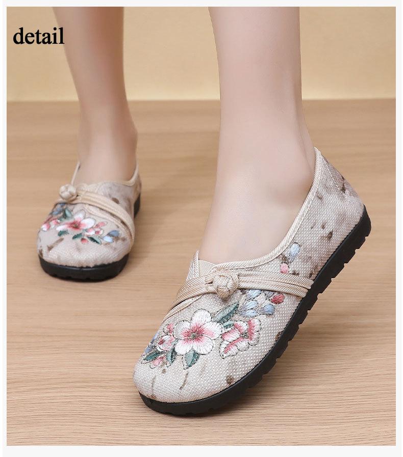 Women's Casual Soft Canvas Loafers Comfortable Driving Walking Shoes Non-Slip Lightweight Dress Shoes for Women Low-Top Breathable Work Flat Shoes