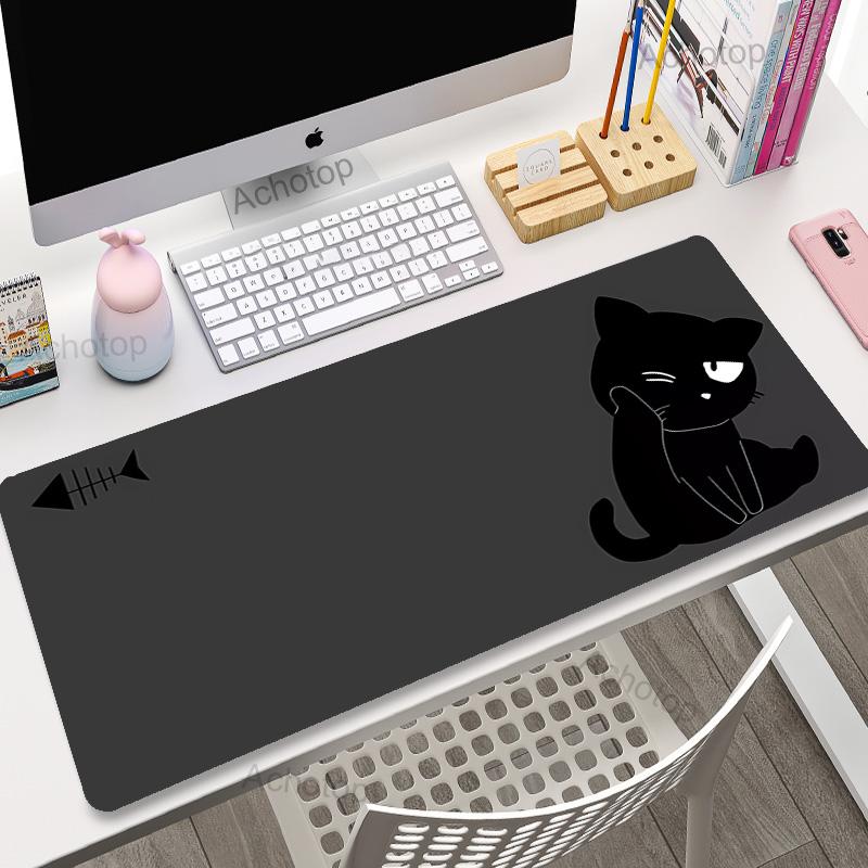 Kawaii Cat Gaming Mouse Pad x Deskpad XXL Large Desk Mat Keyboard Pad Surface for Computer Mousepad Gamer Computer Mat Rug