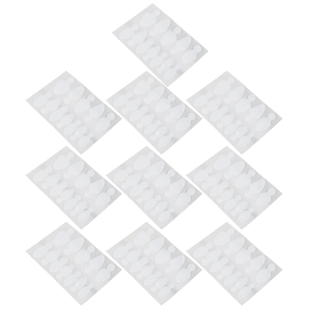 10 Sheets Nail Tip Guide Sticker Reusable Nail Extension Guide Stickers with Size Numbers Type 1