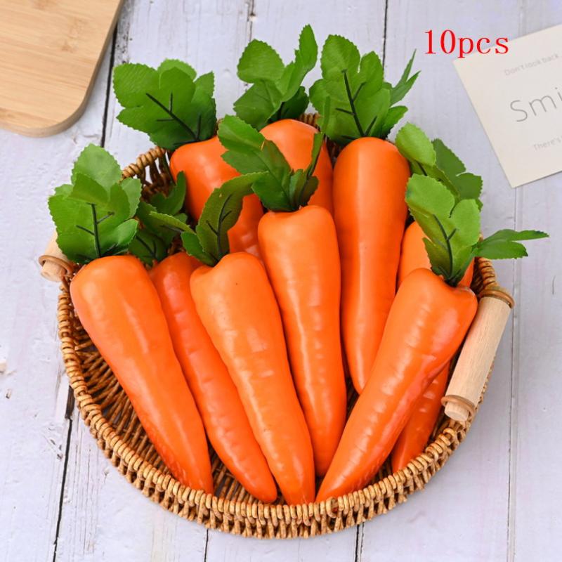 5/10Pcs Artificial Carrot Foam Vegetable Photo Prop Food Toy Mini Toys Decorations Party Favor Fake Vegetables
