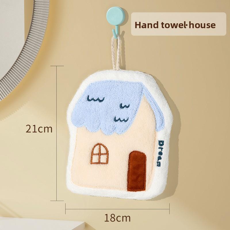 

Милое Впитывающее Подвесное Утолщенное Маленькое Полотенце для Рук для Ванной Комнаты Кухни The Blue and White Hut