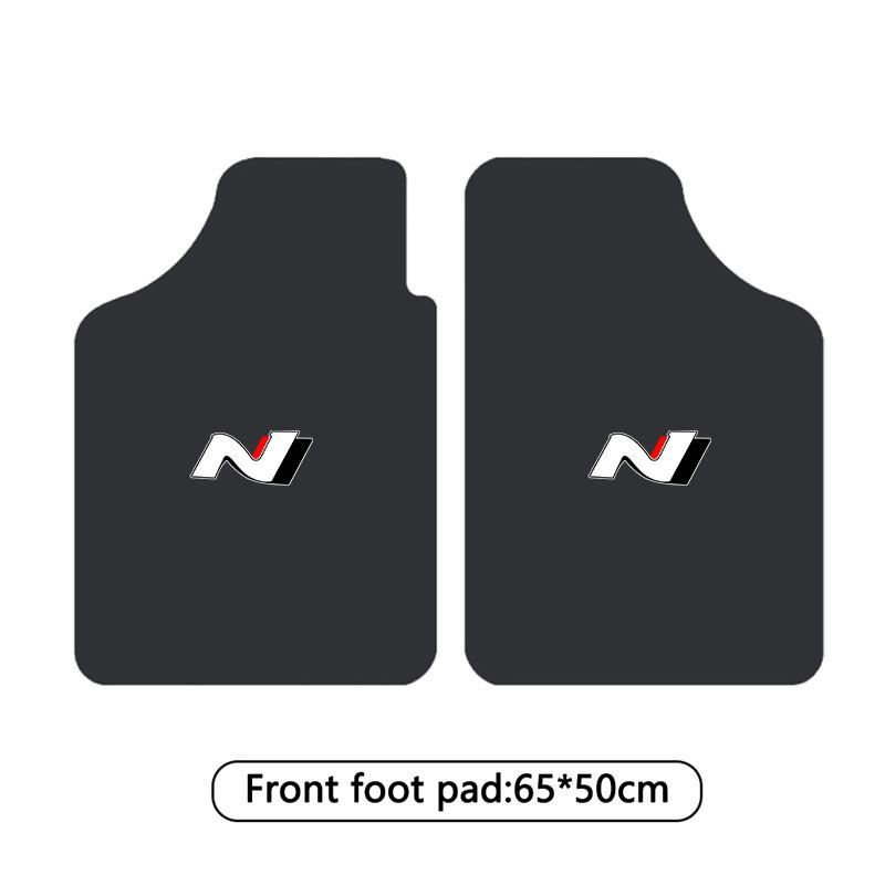 For Hyundai N NLine Tucson Accent Elantra Santa fe Sonata I10 2/4pcs Car Floor Mats Universal Auto Foot Pad Automobile Interior