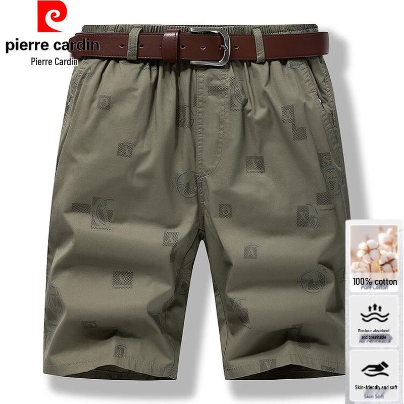 

Pierre Cardin Men s Cotton Printed Straight-Leg Casual Shorts XL