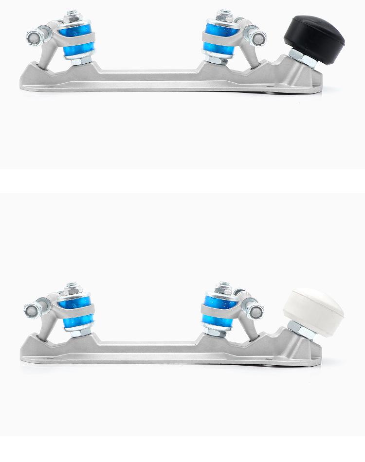 Aluminiowa podstawa do wrotek dwurzędowych i akcesoria