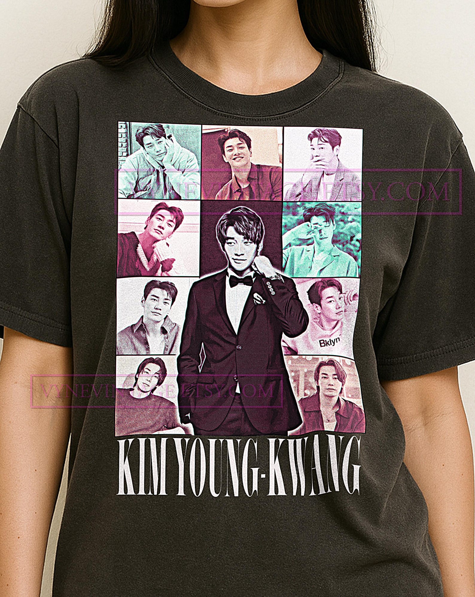 Kim Young-kwang Shirt, 90s Vintage Retro Bootleg Kim Young-kwang T-Shirt, Korean Actor Graphic Tee, K-Drama Fan Apparel S