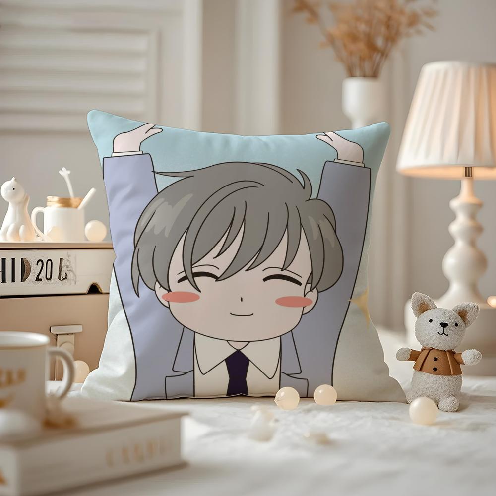 Anime CCardcaptor SSakura Cushion Cover Antidustmite Pillowcase Invisible zipper silky short plush Sofa cushion cover