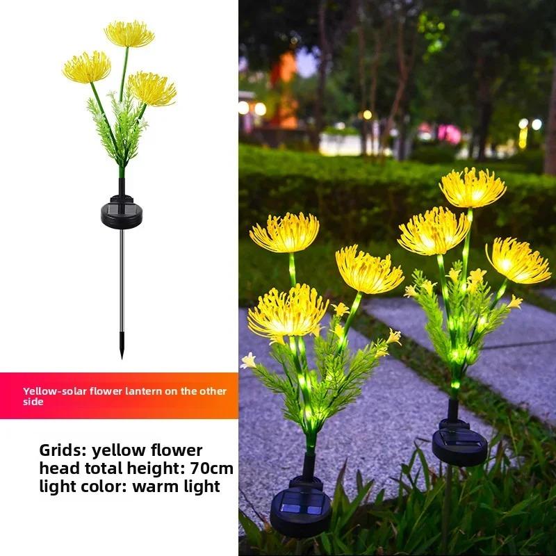 LED Solar Outdoor Garden Lights Waterproof Garland Light Garden Lawn Street Christmas Party Decora Solar Powered Flowers Lamp