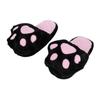 ITODA Cat Paw Warm Cotton Slippers for Cute and Perfect for Indoor Slippers, Women, Fall/Winter, Fluffy, Non-Slip, Washable, Animal-themed Slippers,