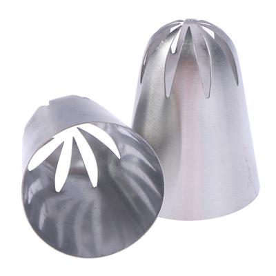 2Pcs Tips Pastry Cream Nozzle Icing Piping Set Decor Cupcake Cakes Baking Tool