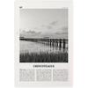 XIANF Chincoteague Print Black And White, Chincoteague Wall Art, Chincoteague Poster, Chincoteague Travel Photo Wall Decor, Virginia, USA Canvas