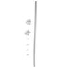 1Pc 40cm Long Door Loop With Triangle Ends For Exposed Mortise Mounting Protect Wire Cable