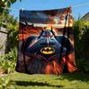 1pc Batman Car Outdoor Flannel Throw Blanket Soft, Lightweight & Warm for Sofa, Office