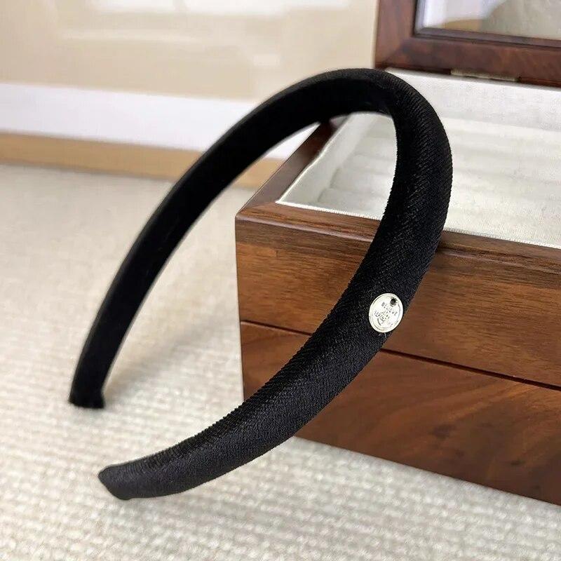 

Винтажные бархатные повязки на голову, повязки для волос для женщин и девочек, модные головные уборы, черные, зеленые, красные, фиолетовые, однотонные, модные аксессуары для волос