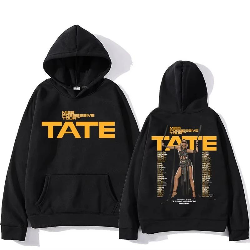 Men Women Long Sleeve Hooded Sweatshirts Tate McRae So Close To What Album Hoodies Fleece Vintage Oversized Pullover Tracksuit Female Male Clothing