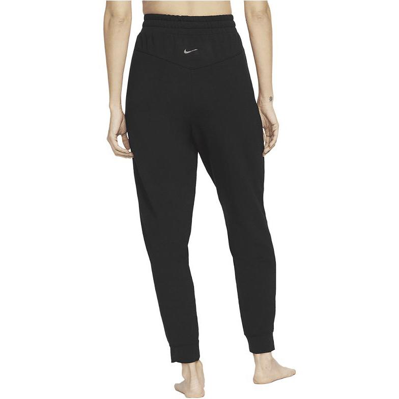 Nike Logo Print Slim Fit Drawstring Sports Pants Women Bottoms Black DM7038-010