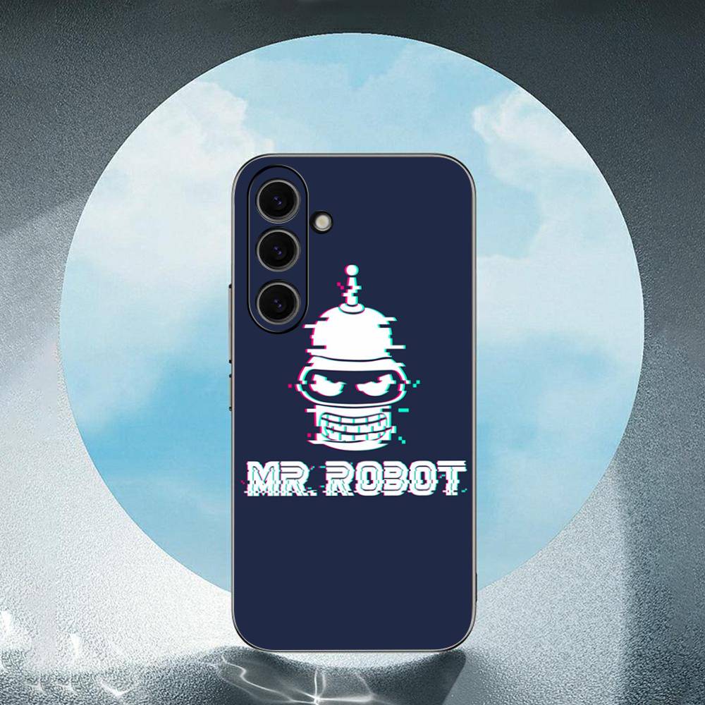 Cute Futuramas For Kid For Samsung Galaxy S25 S24 S23 Ultra S22 S21 Plus S20 Black Soft Silicone Protective Case