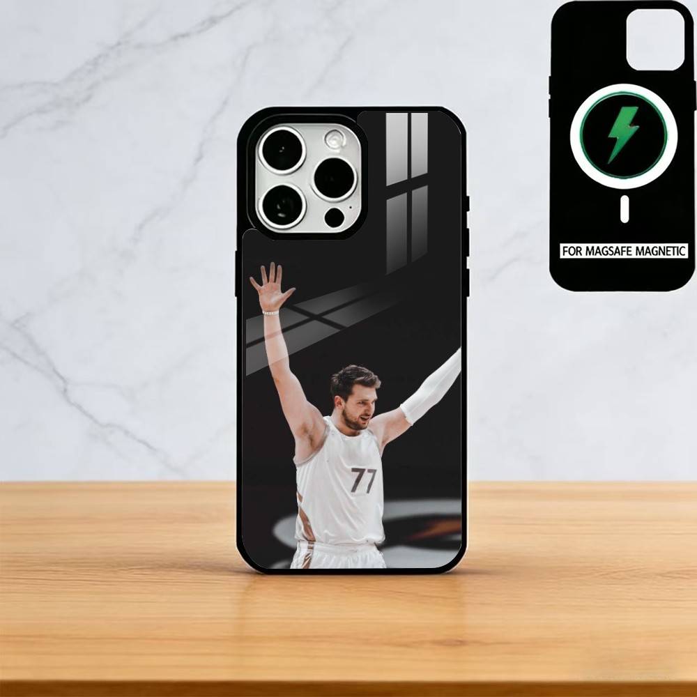 

L-Luka D-Doncic 77 Phone Case For iPhone17,16,15,14,13,12,11 Plus,Pro Magnetic with Magsafe Wireless Charging iPhone17Pro