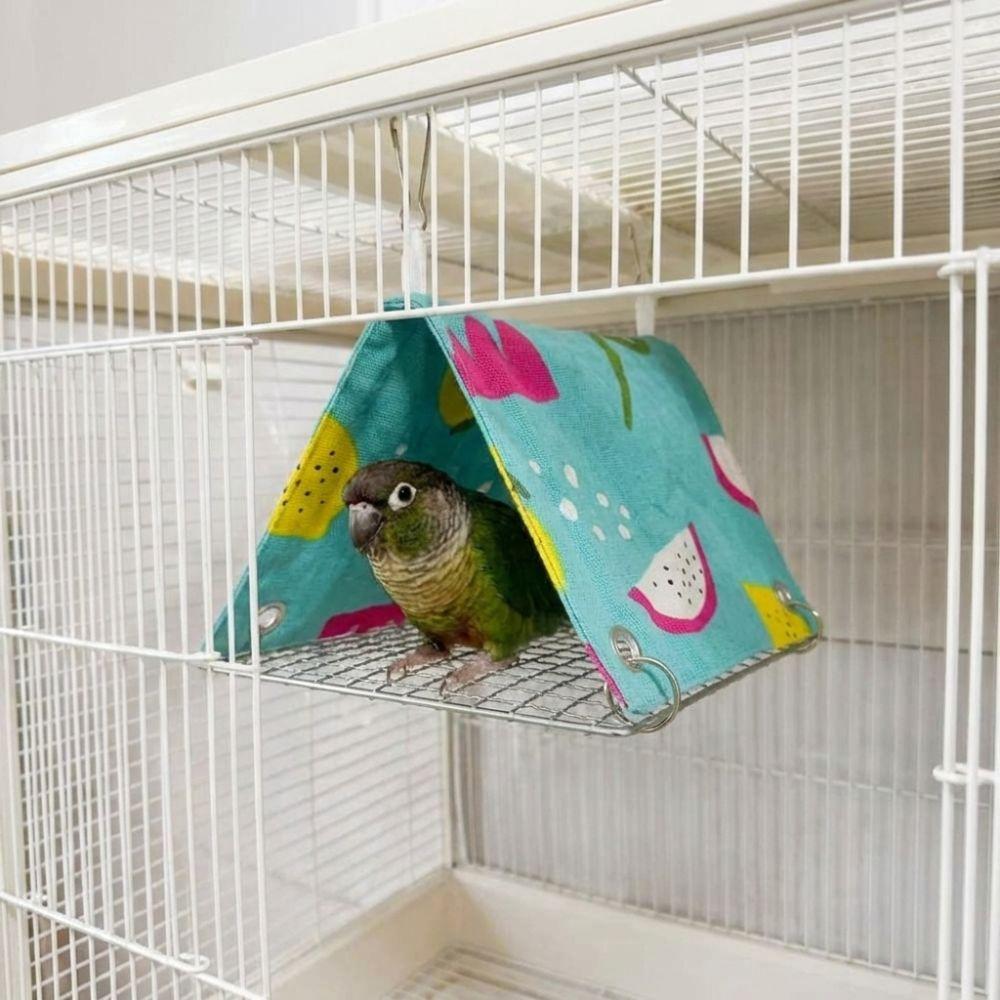 Climb Toy Bird Cage Hammock Breathable Summer Tent Hut Bird Cooling Nest  All Season