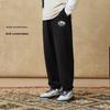 Li-Ning Sports Fashion Series Weekend Youth Collection American Retro Simple Loose Fit Drawstring Cuffed Joggers Men Joggers Black AKLU939-4