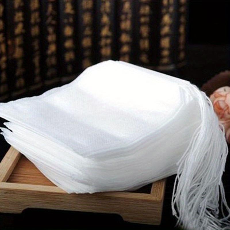 200pcs Disposable Tea Filter Bags Non-Woven Transparent Perfect for Hotels/Commercial Use - Kitchen & Restaurant Supplies