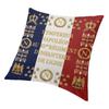 Husă de pernă cu steagul regimentului 85 francez napoleonien 35 x 35 cm Fete de pernă nordică din catifea Fleur de Lis Franța pentru canapea auto